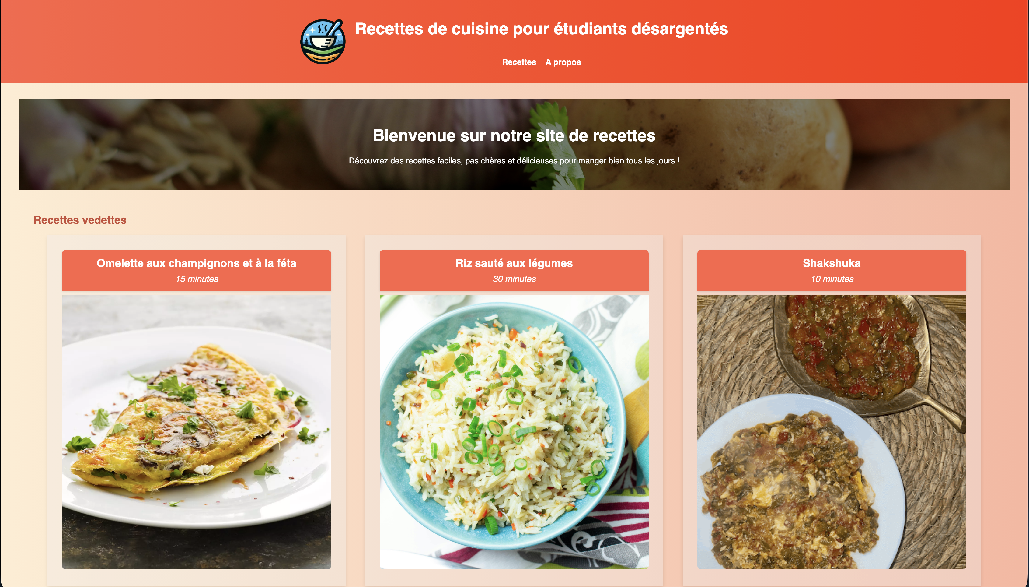 Site Assiette étudiante